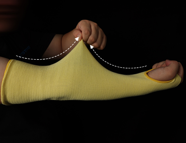 科旭芳綸防火防割護臂SK-46：把“安全鎧甲”戴在手上，工業防護再無死角！